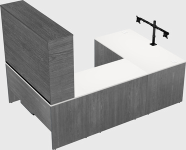 U-shaped desk