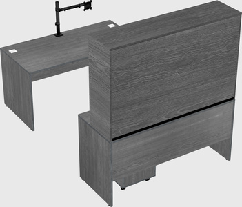 U-shaped desk