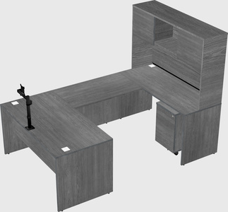 U-shaped desk