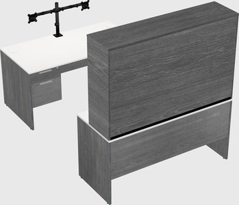 U-shaped desk