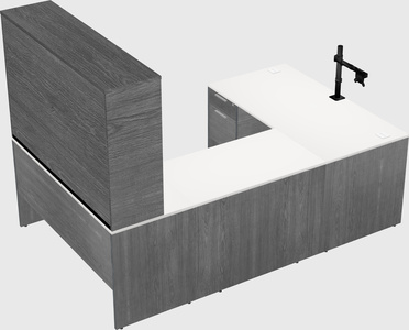 U-shaped desk