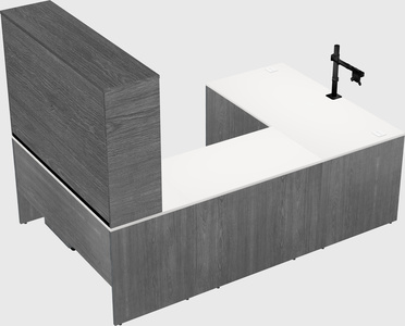 U-shaped desk