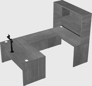 U-shaped desk
