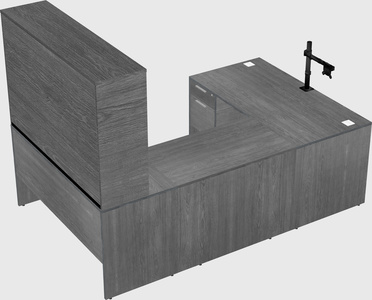 U-shaped desk