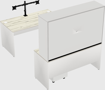 U-shaped desk