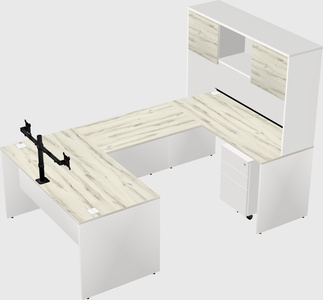 U-shaped desk