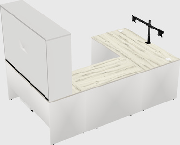 U-shaped desk