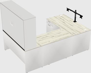 U-shaped desk