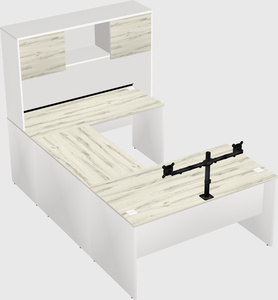 U-shaped desk