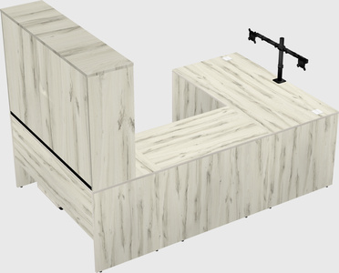 U-shaped desk