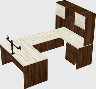 U-shaped desk