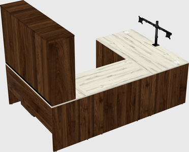 U-shaped desk