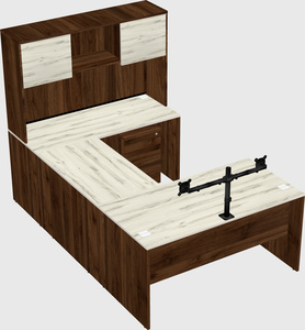 U-shaped desk