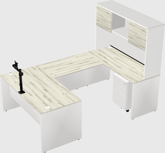 U-shaped desk
