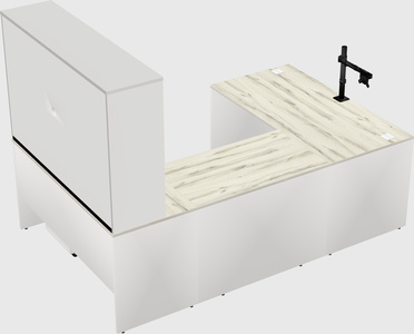U-shaped desk