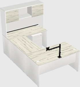 U-shaped desk
