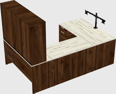 U-shaped desk
