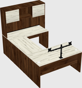U-shaped desk