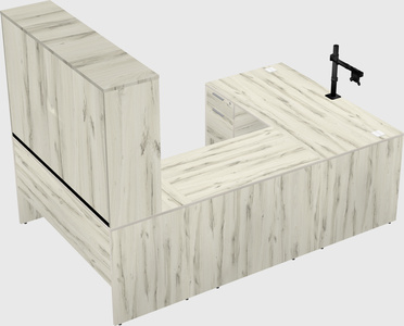 U-shaped desk