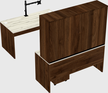 U-shaped desk