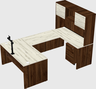 U-shaped desk