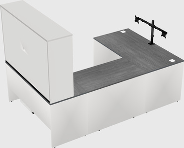 U-shaped desk