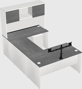 U-shaped desk