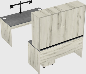 U-shaped desk