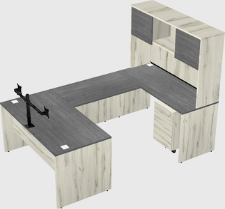 U-shaped desk