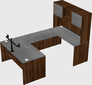U-shaped desk