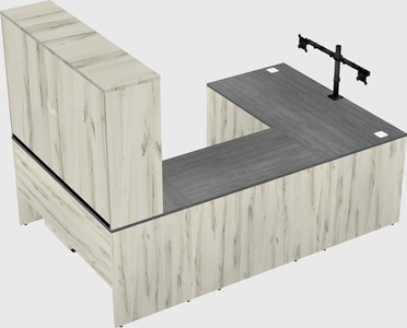 U-shaped desk