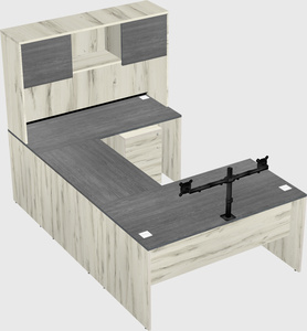 U-shaped desk