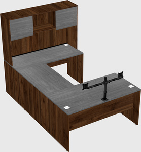 U-shaped desk