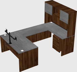 U-shaped desk
