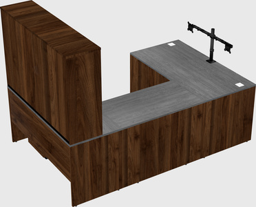U-shaped desk