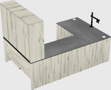U-shaped desk