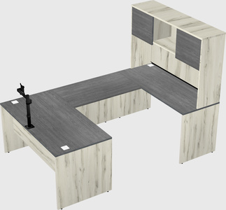 U-shaped desk