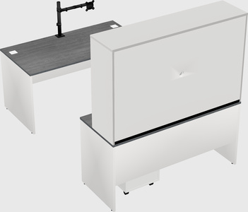 U-shaped desk