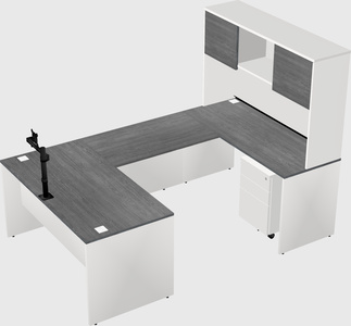 U-shaped desk