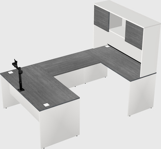 U-shaped desk