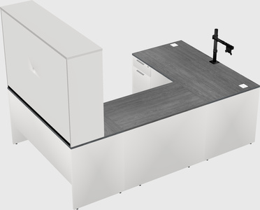 U-shaped desk