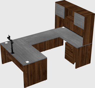 U-shaped desk