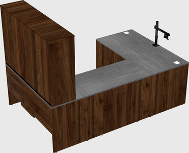 U-shaped desk