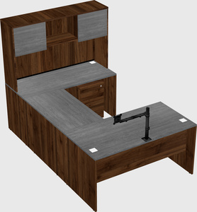 U-shaped desk