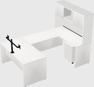 U-shaped desk