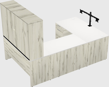 U-shaped desk