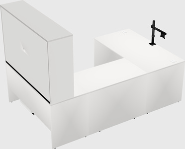 U-shaped desk