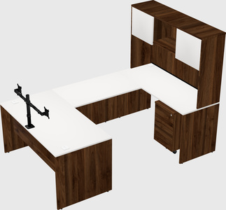 U-shaped desk