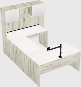 U-shaped desk