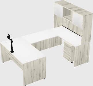 U-shaped desk